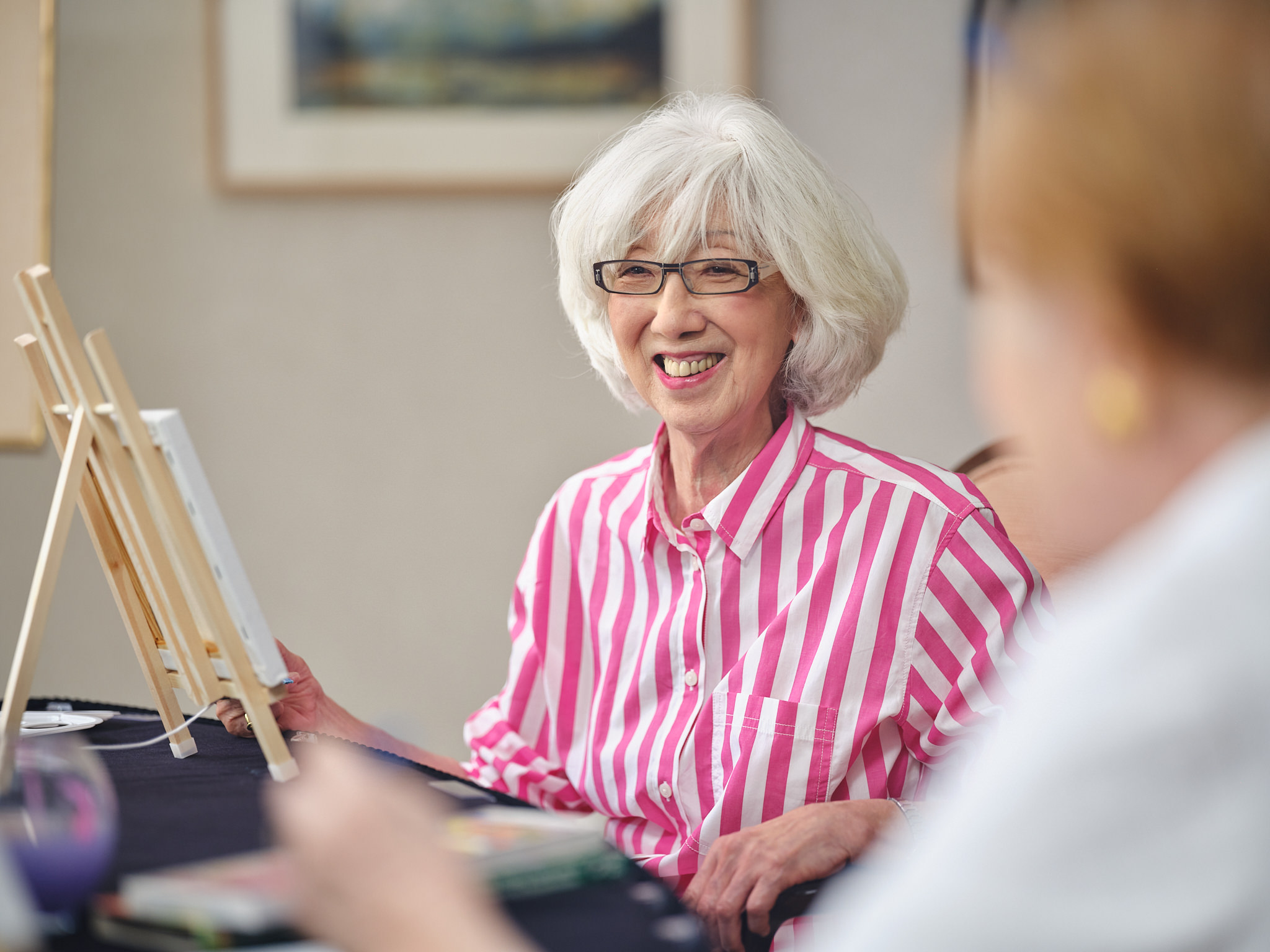 Residents painting