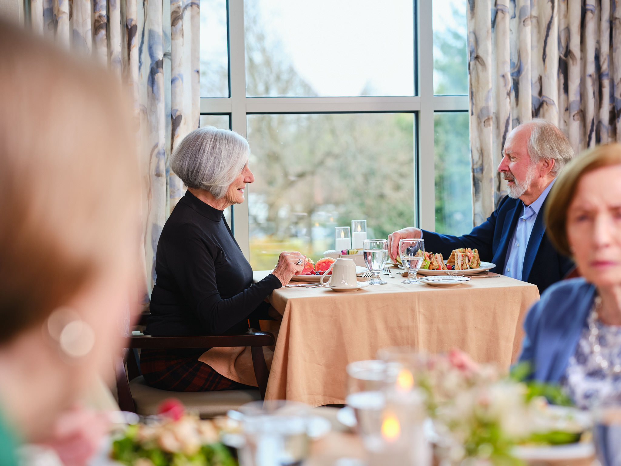 Senior Couple Enjoying Meal